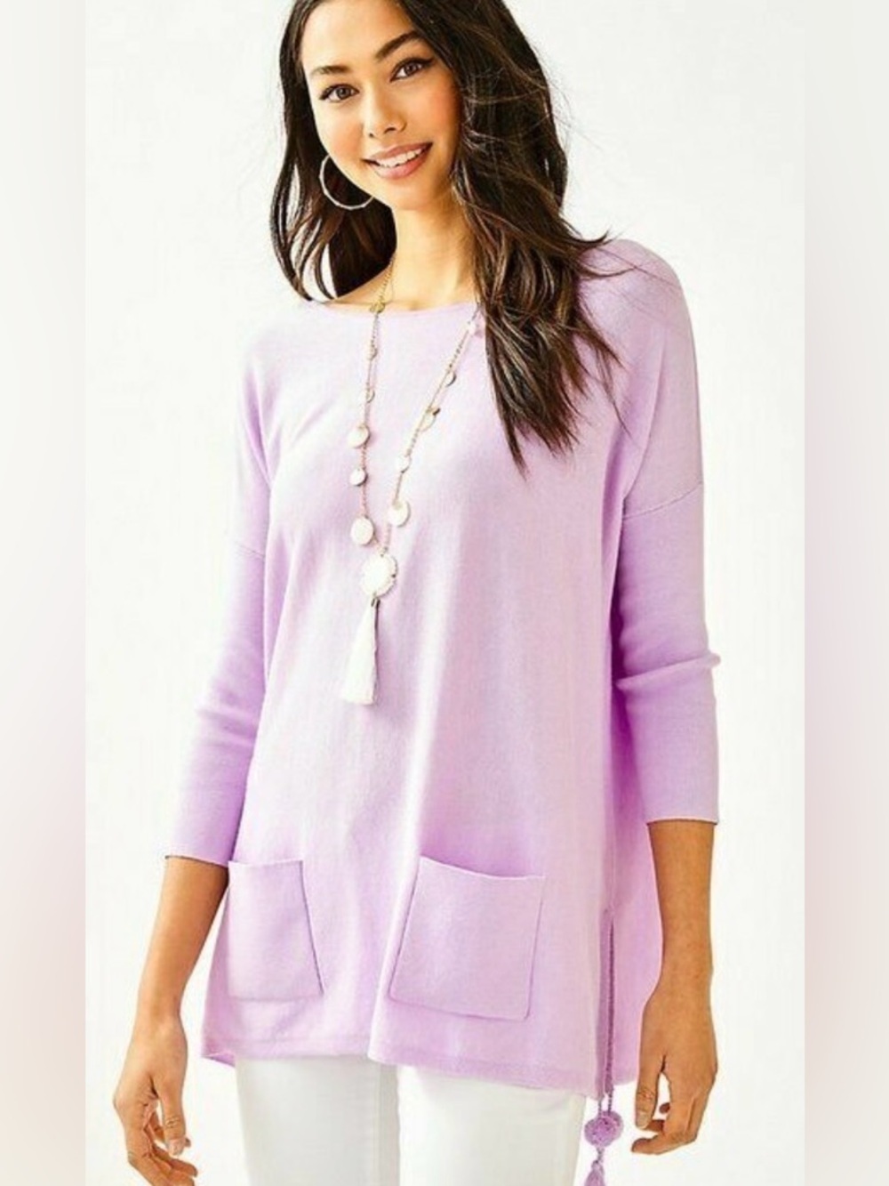Lilly Pulitzer Elba Sweater in Lilac Verbena size medium